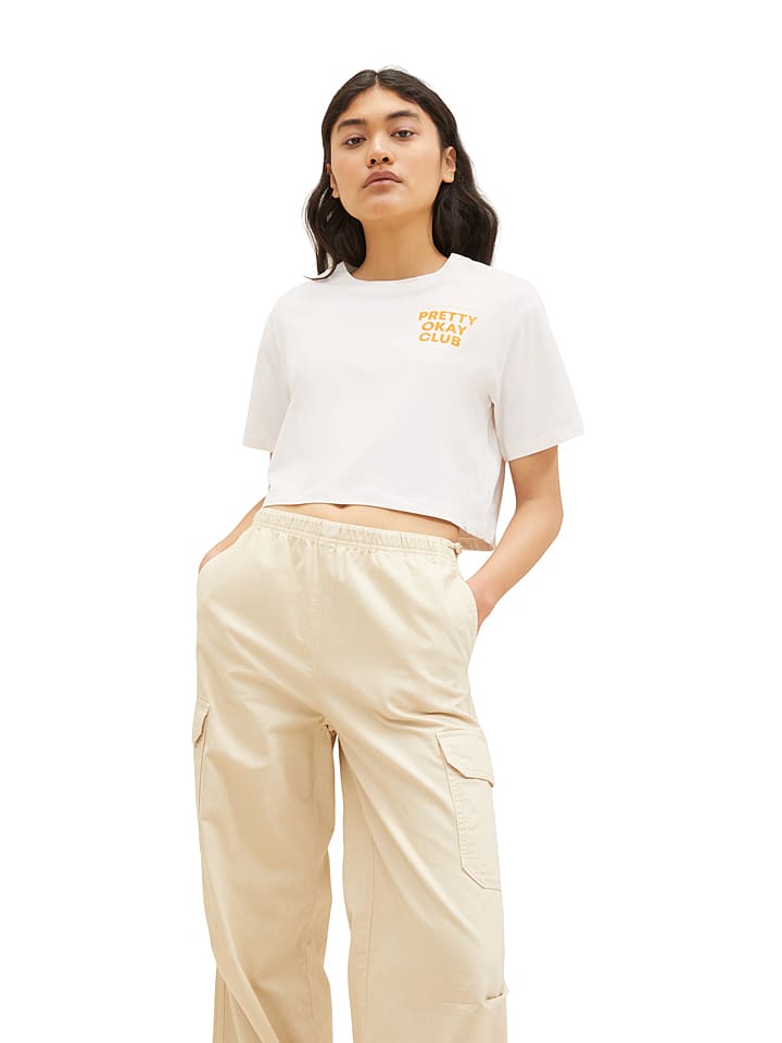 Tom Tailor Koszulka w kolorze białym rozmiar: XL