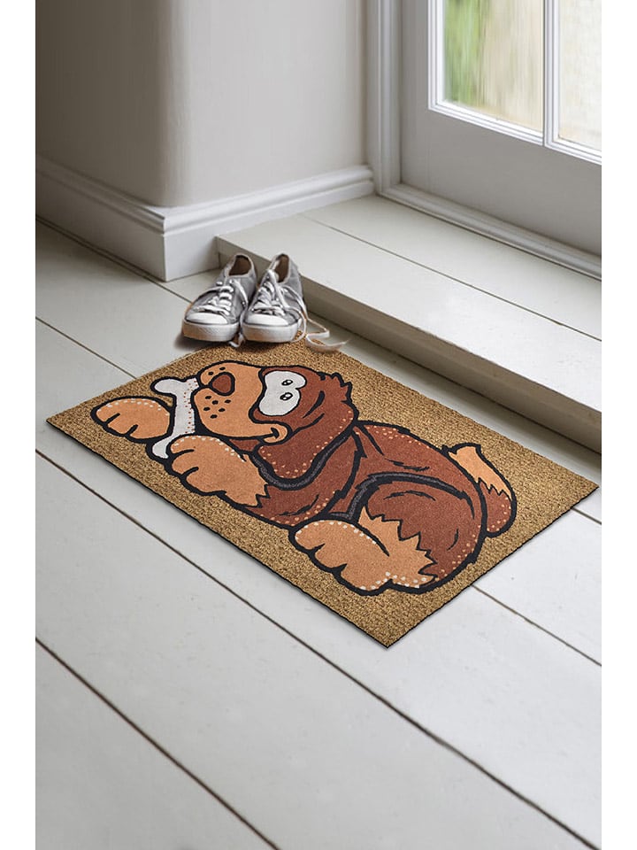 Conceptum Hypnose Wycieraczka "Perro" w kolorze jasnobrązowym rozmiar: 40x60 cm