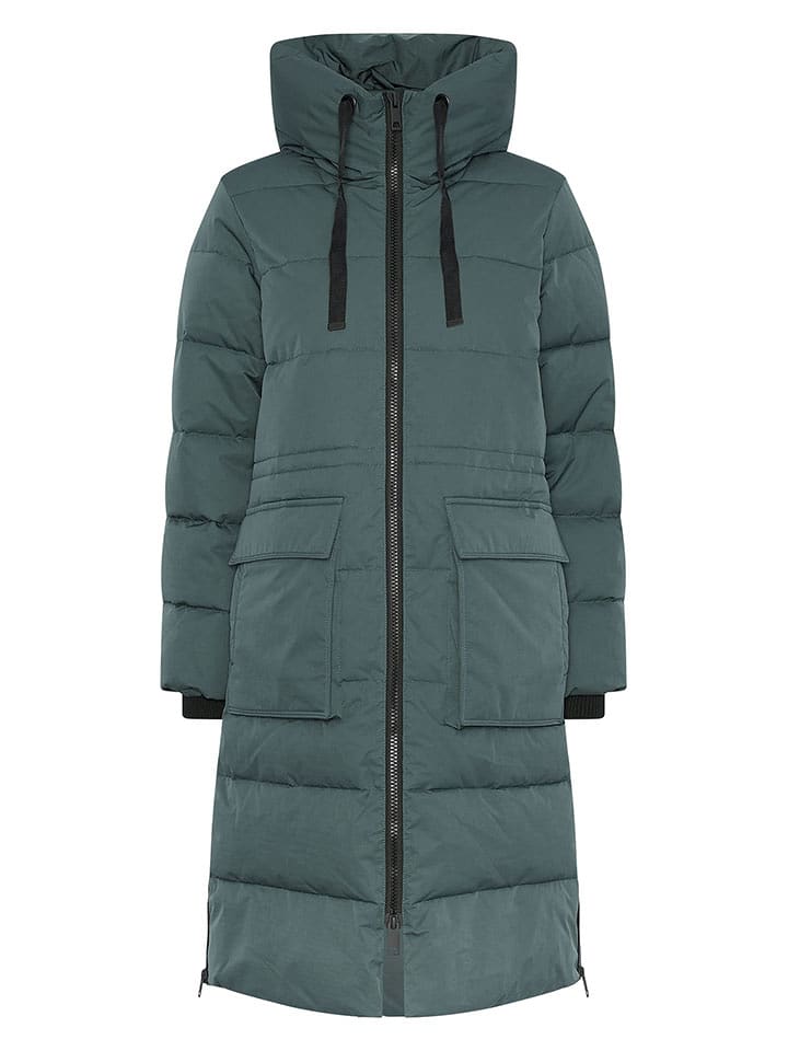 MOSS COPENHAGEN Płaszcz pikowany "Pavinaria" w kolorze morskim rozmiar: S/M