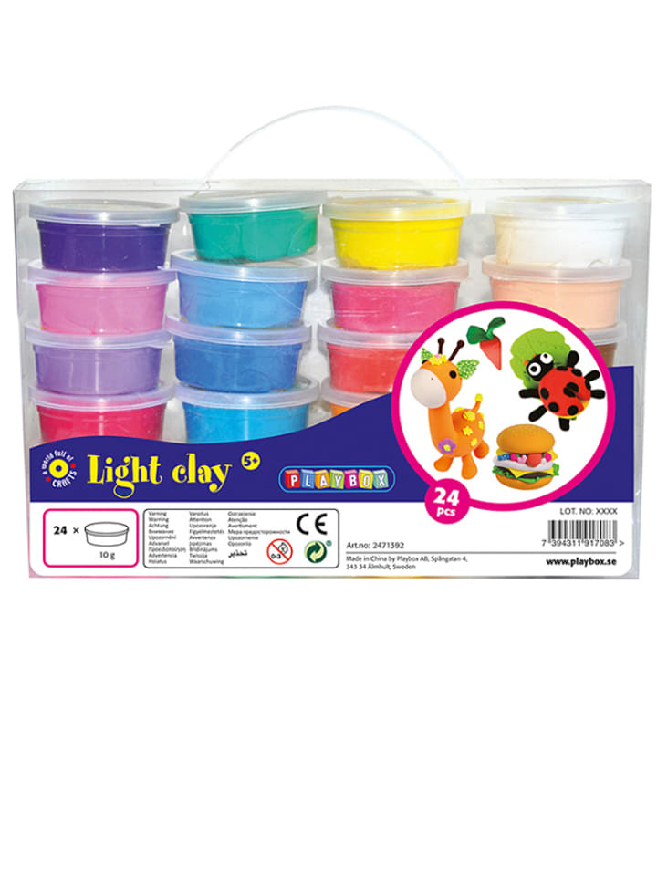 Playbox Plasteliny (24 szt.) - 24 x 10 g - 5+ rozmiar: onesize