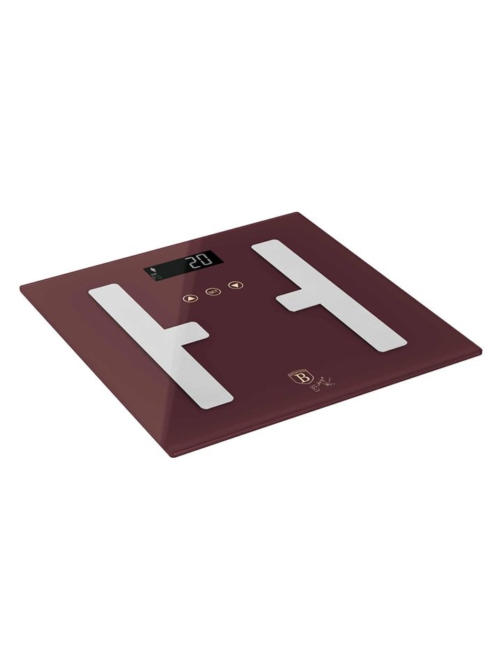 Berlinger Haus Waga łazienkowa "Leonardo Collection" w kolorze bordowym - 30 x 30 cm rozmiar: onesize