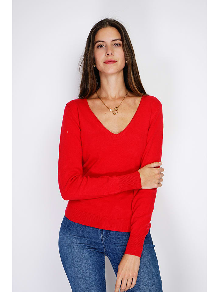 William de Faye Sweter w kolorze czerwonym rozmiar: 34