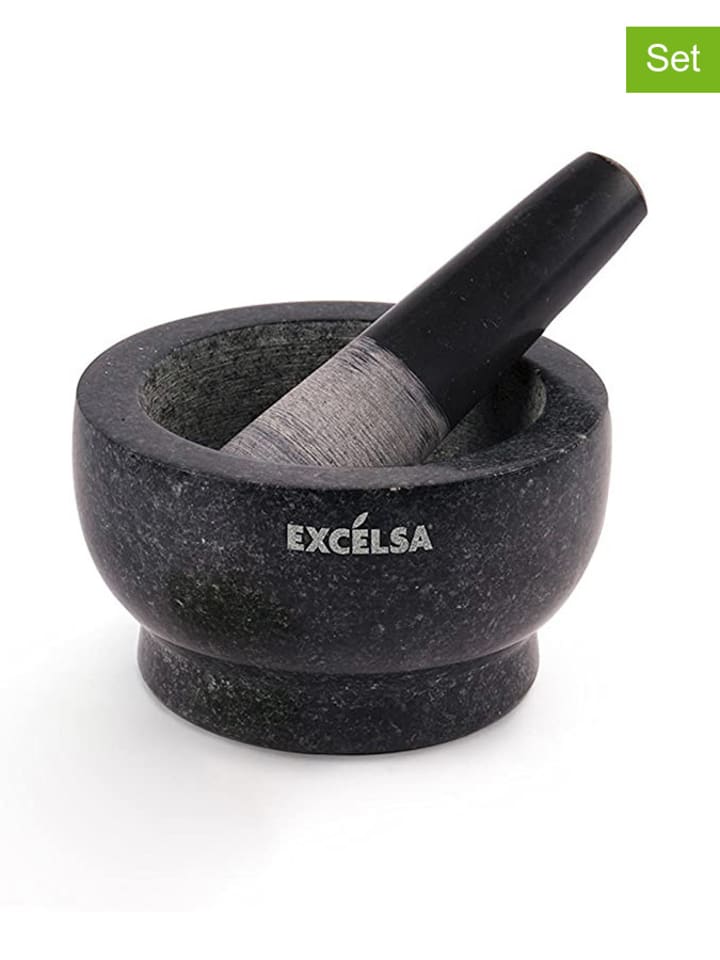 Trendy Kitchen by EXCÉLSA 2-częściowy zestaw w kolorze czarnym rozmiar: onesize