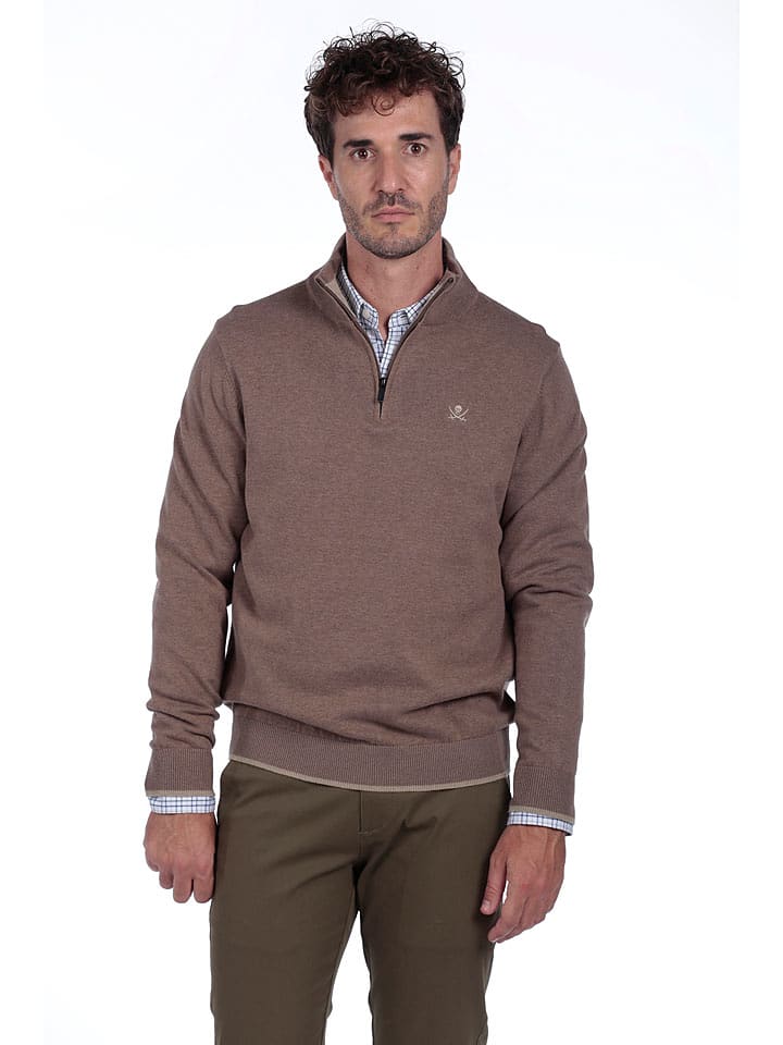 The Time of Bocha Sweter w kolorze brązowym rozmiar: XXL