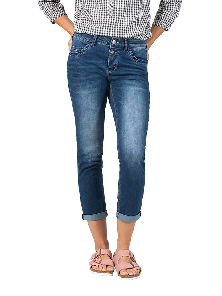 Timezone Rybaczki dżinsowe "Nali" - Regular fit - w kolorze niebieskim rozmiar: W24