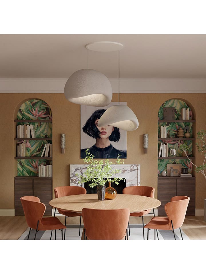 ABERTO DESIGN Lampa wisząca w kolorze szarym - 80 x 120 cm rozmiar: onesize