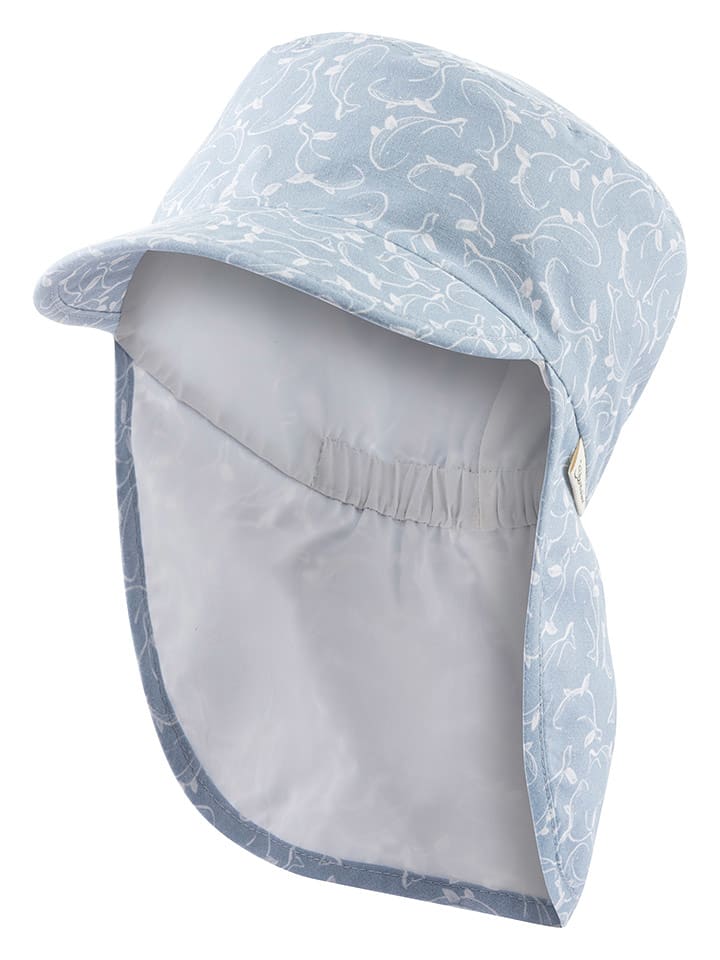 Sterntaler Czapka "Wale" w kolorze błękitnym z daszkiem rozmiar: 55 cm
