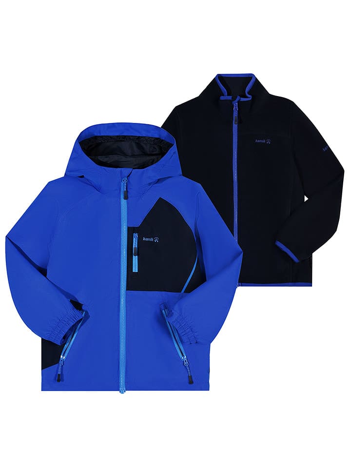 Kamik Kurtka przeciwdeszczowa 3w1 "Silas" w kolorze granatowo-niebieskim rozmiar: 152