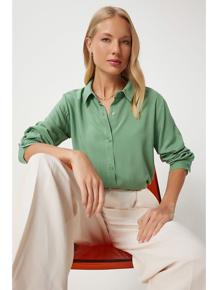 Happiness Istanbul Bluzka w kolorze jasnozielonym rozmiar: 38