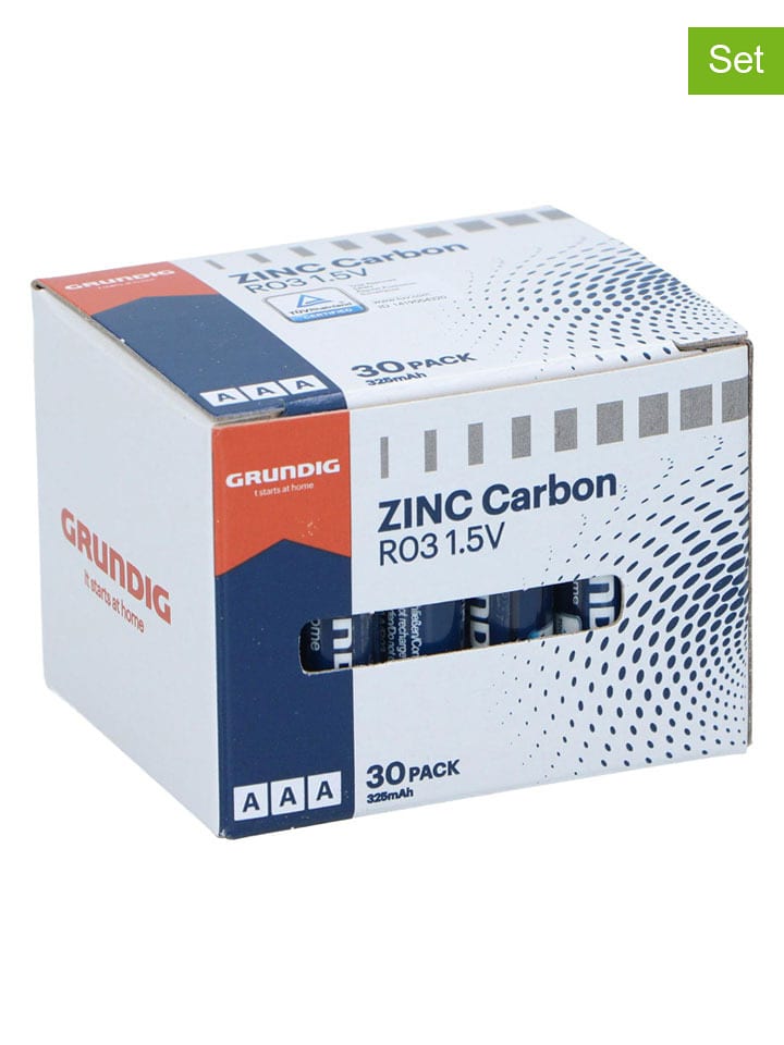 GRUNDIG Baterie (2x 30 szt.) - AAA/R03 325 mAh rozmiar: onesize