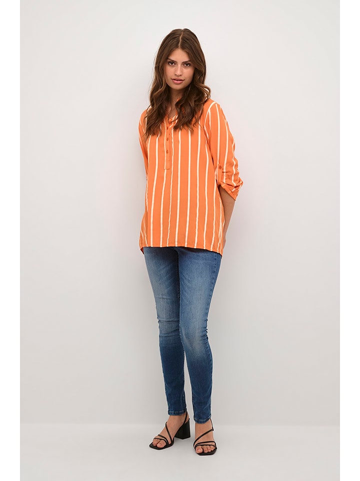 CULTURE Bluzka w kolorze pomarańczowym rozmiar: S/M