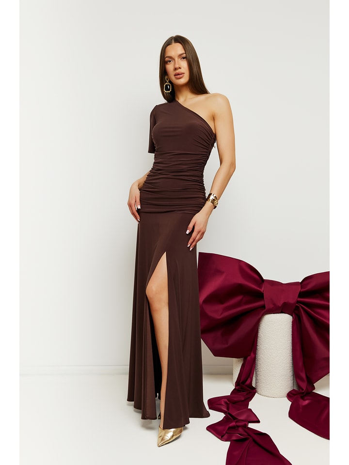 made of emotion Sukienka w kolorze brązowym rozmiar: L