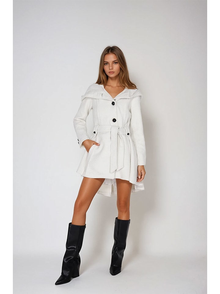 Steve Madden Płaszcz przejściowy w kolorze białym rozmiar: S