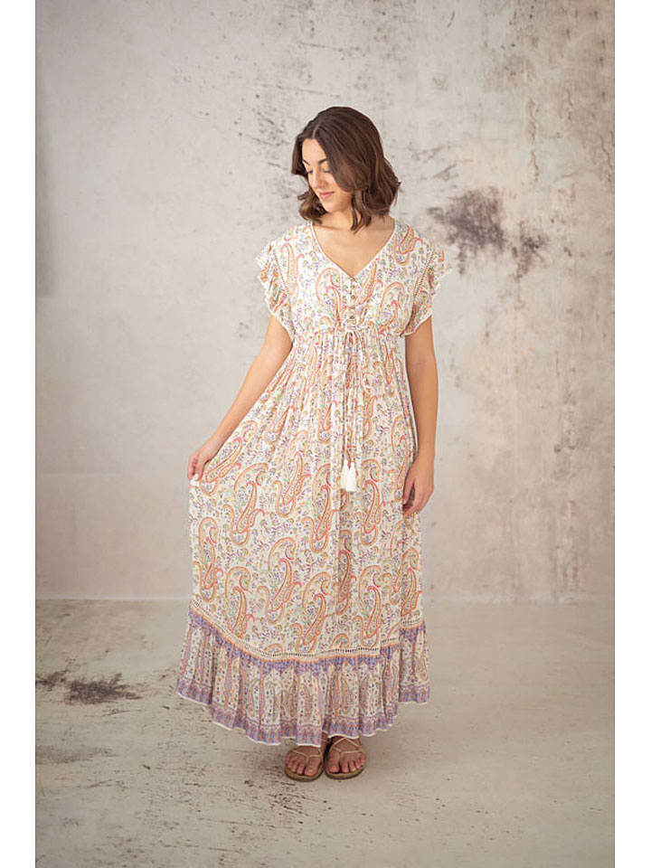 Lula Natura Sukienka w kolorze beżowo-pomarańczowym rozmiar: onesize