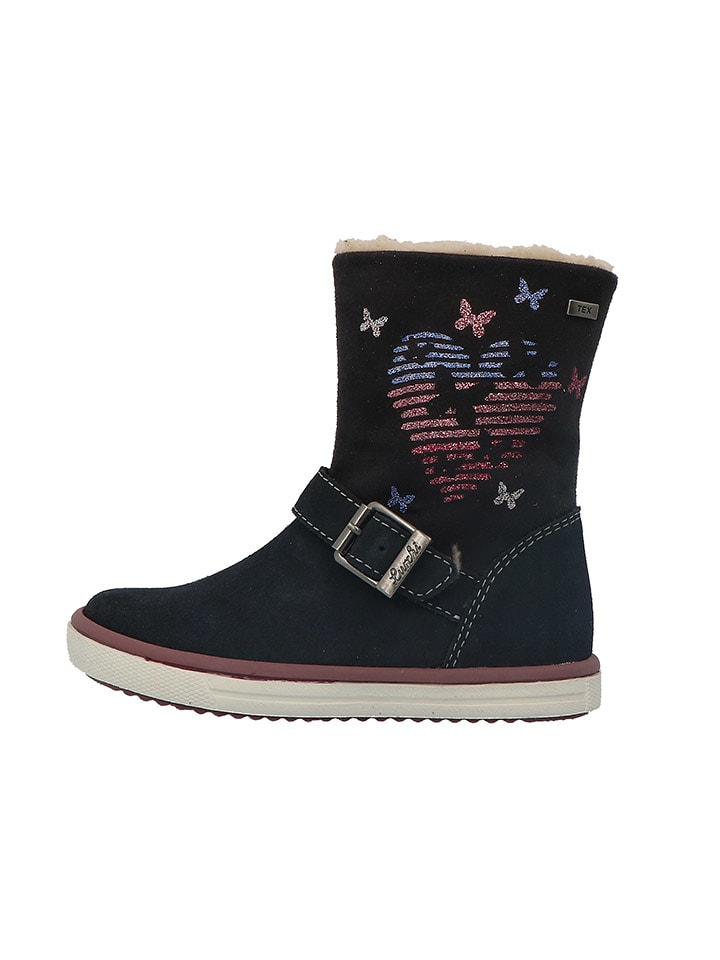 Lurchi Skórzane botki "Savia" w kolorze granatowym rozmiar: 33