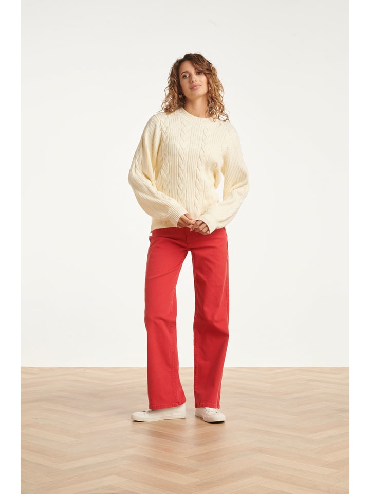 Smashed Lemon Dżinsy - Flared fit - w kolorze czerwonym rozmiar: S