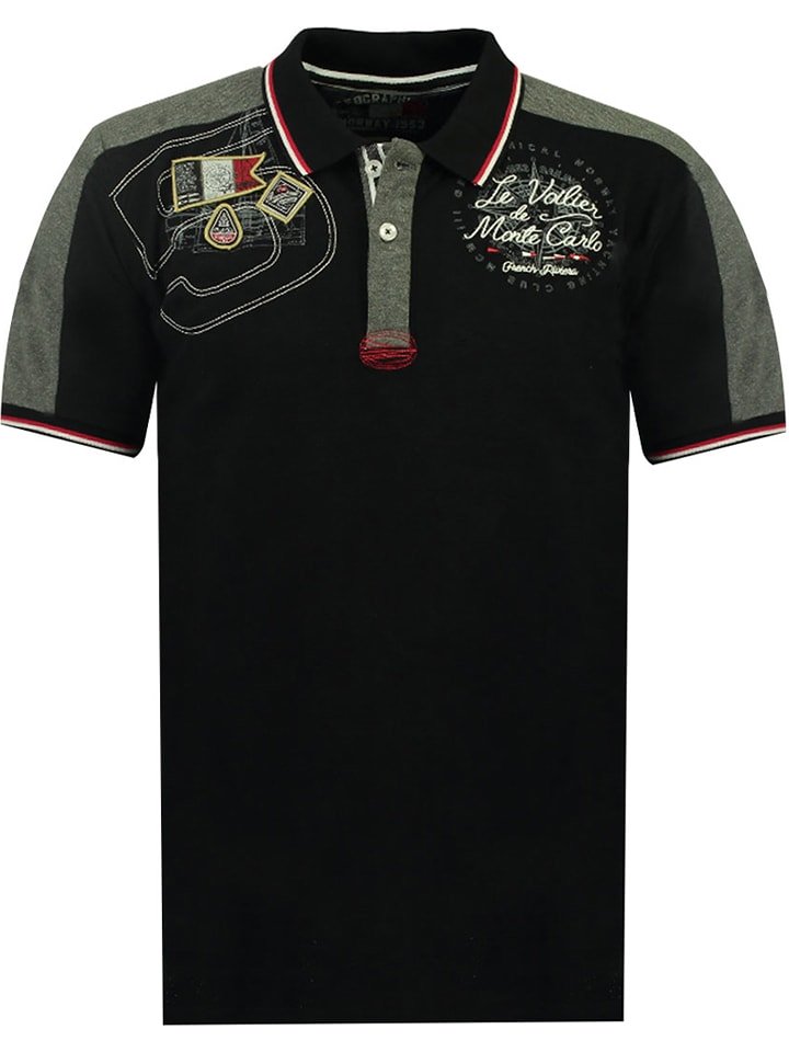 Geographical Norway Koszulka polo w kolorze czarnym rozmiar: 176