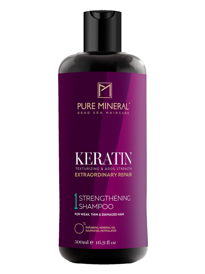 PURE MINERAL Szampon "Keratin - For Dry and Damaged Hair" - 500 ml rozmiar: onesize