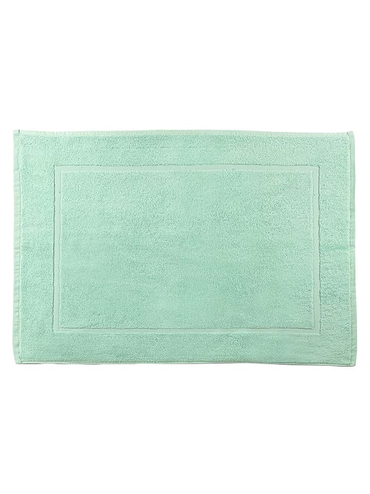 Soft by Perle de Coton Dywanik łazienkowy w kolorze turkusowym - 50 x 80 cm rozmiar: 50x80 cm