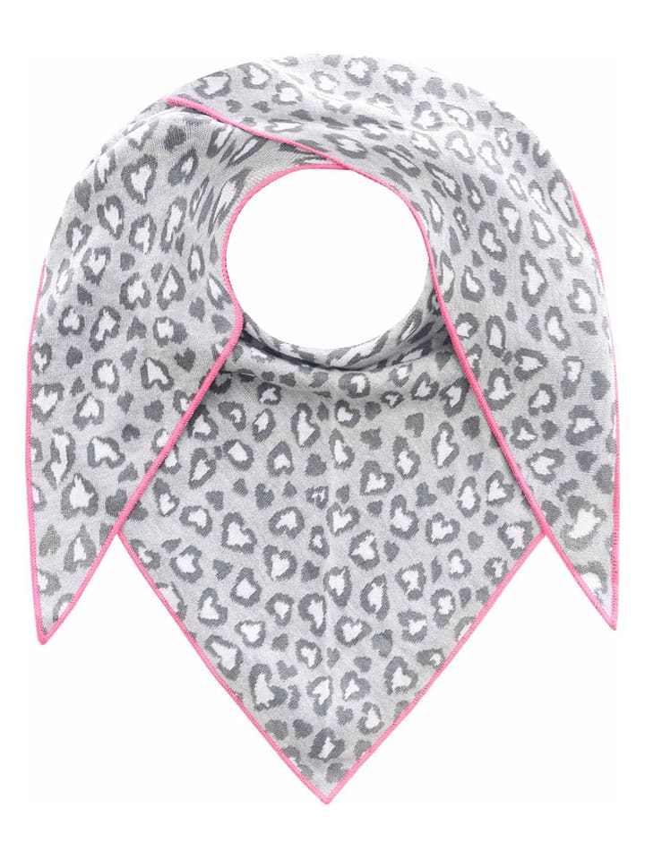 Zwillingsherz Chusta trójkątna w kolorze szarym - 200 x 100 cm rozmiar: onesize