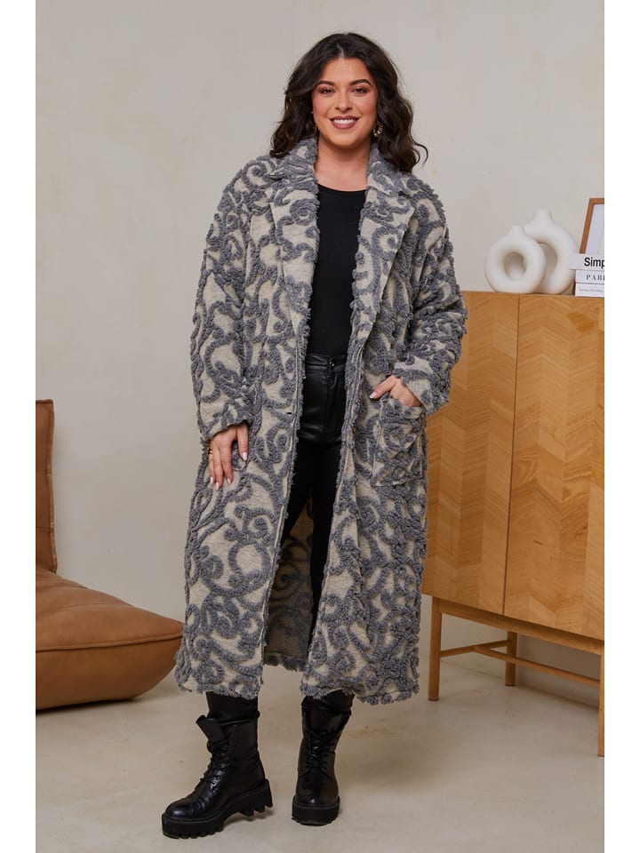 Curvy Lady Płaszcz przejściowy w kolorze szarym rozmiar: 48/50