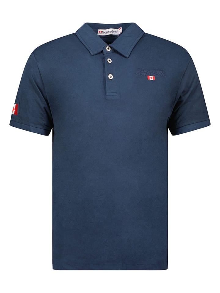 Canadian Peak Koszulka polo "Karseak" w kolorze granatowym rozmiar: S