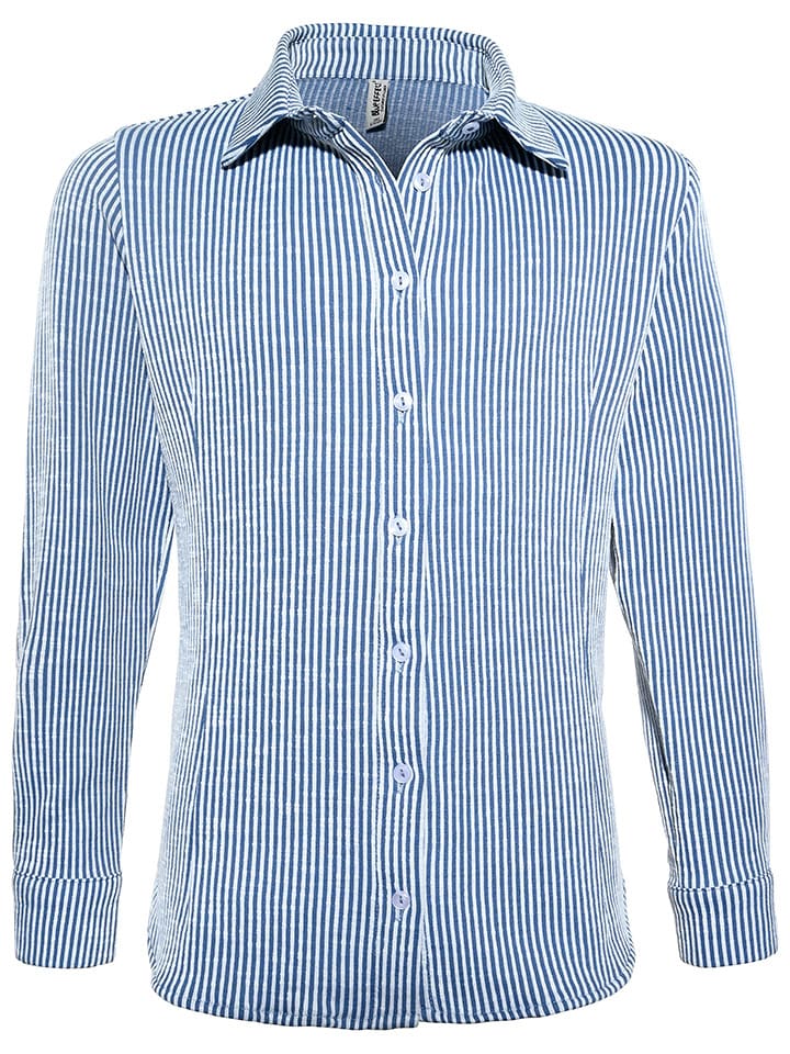 Blue Effect Bluzka w kolorze niebiesko-białym rozmiar: 164