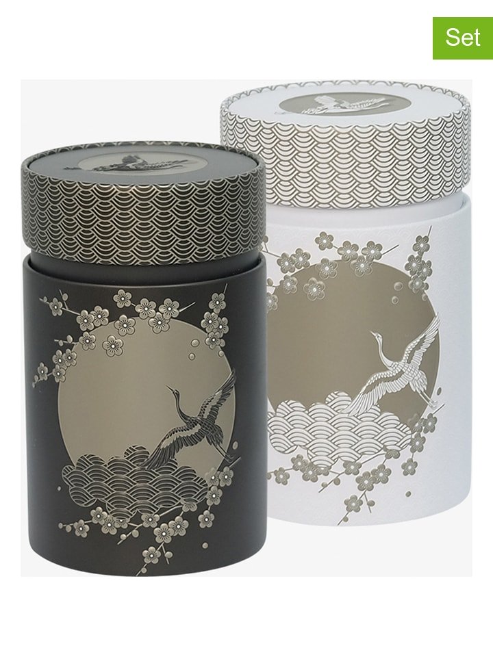 Eigenart Puszki (2 szt.) "Komorebi" w kolorze złoto-czarnym na herbatę - 125 g rozmiar: onesize