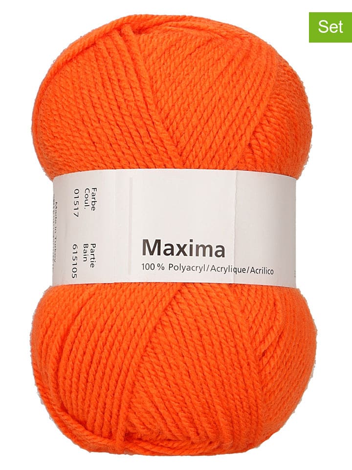 Schachenmayr since 1822 Przędza z tworzywa sztucznego (10 szt.) w kolorze pomarańczowym - 10 x 50 g rozmiar: onesize