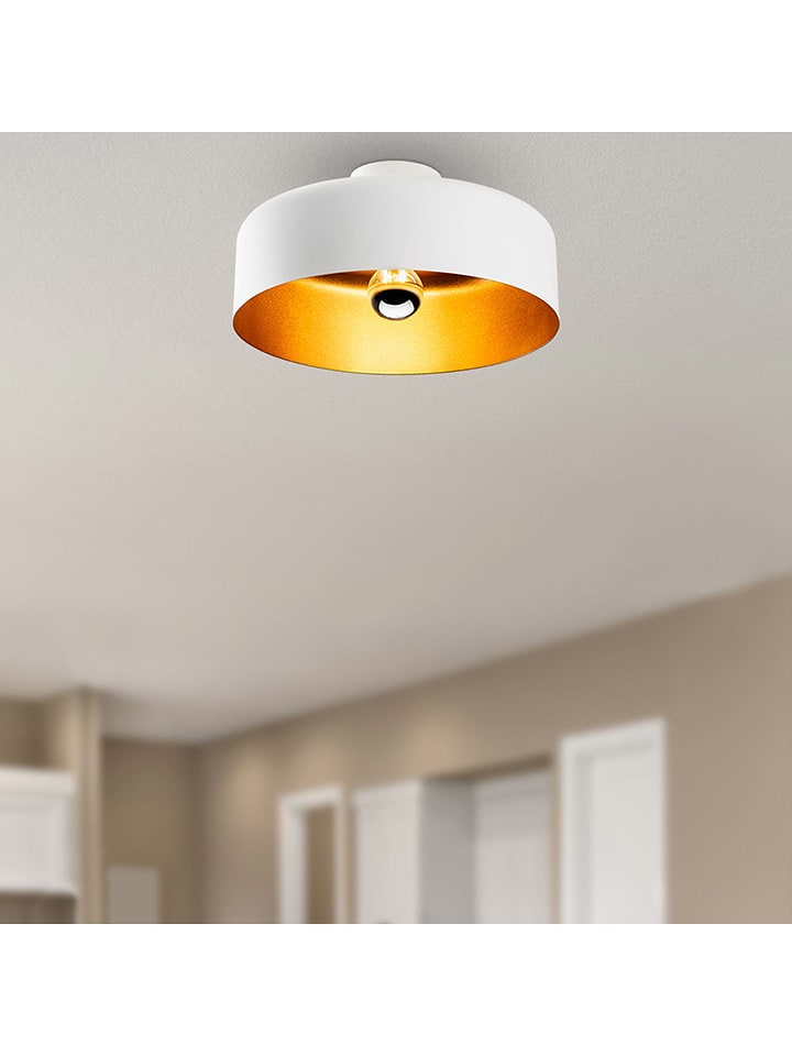 Opviq Lampa wisząca "Vesta" w kolorze złoto-białym - wys. 18 x Ø 35 cm rozmiar: onesize