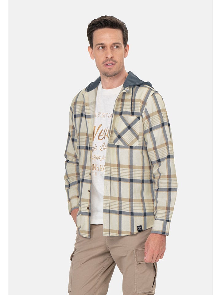 KEY LARGO Bluza "Catania" w kolorze niebiesko-kremowo-jasnobrązowym rozmiar: XXL