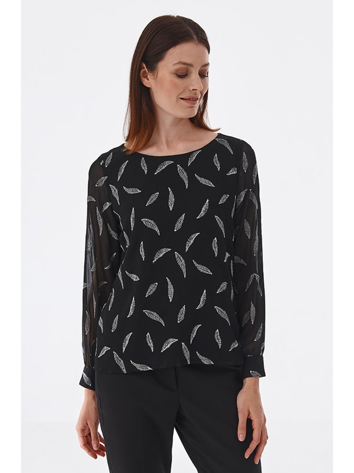 TATUUM Bluzka w kolorze czarnym ze wzorem rozmiar: 40