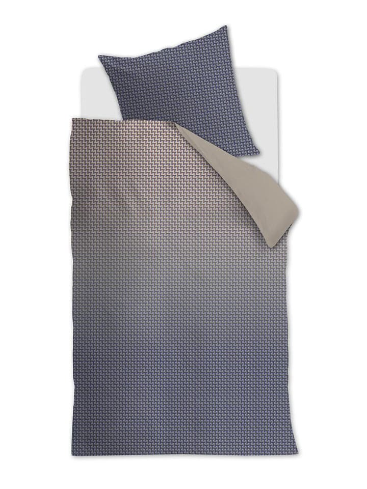Beddinghouse Komplet pościeli "Alvaro" w kolorze granatowo-beżowym rozmiar: 155x220 cm