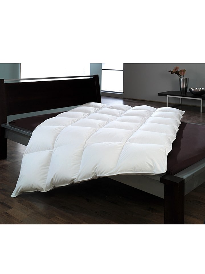 Böhmerwald Kasetowa kołdra puchowa "Dream Edition - Normal" w kolorze białym rozmiar: 140x200 cm