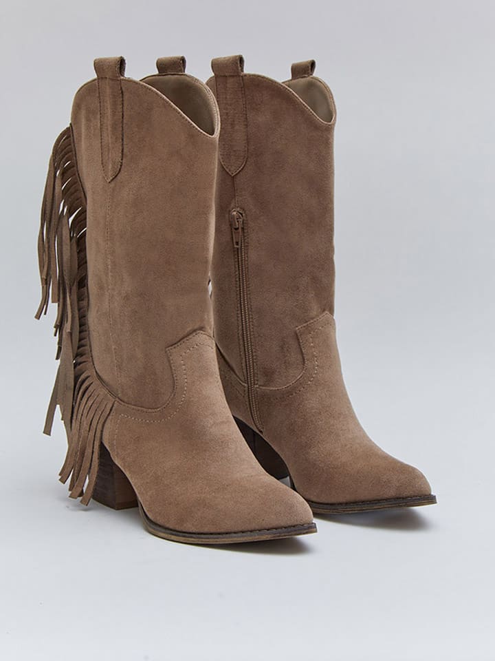 Bellucci Kozaki w kolorze beżowym rozmiar: 37