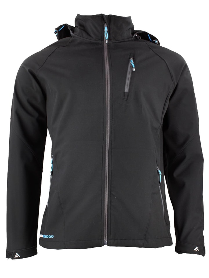 Peak Mountain Kurtka softshellowa "Celesior" w kolorze czarnym rozmiar: L