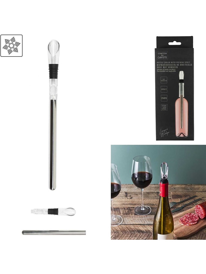 The Concept Factory Schładzacz w kolorze antracytowym do butelek - dł. 31,5 cm rozmiar: onesize