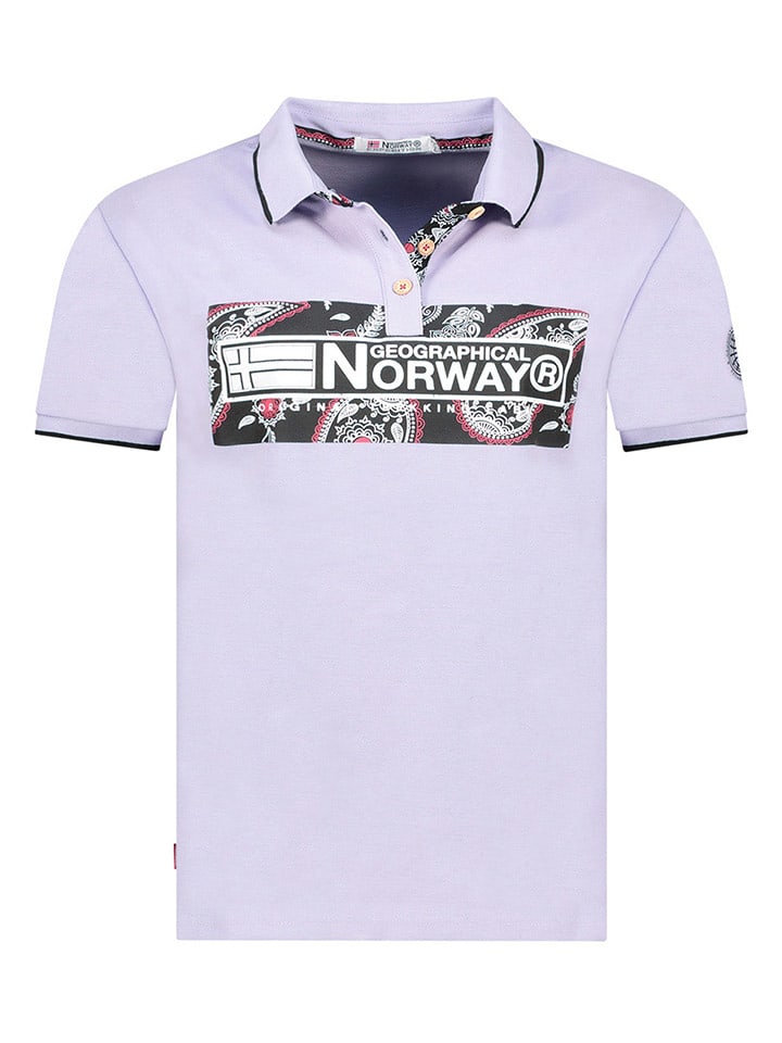 Geographical Norway Koszulka polo w kolorze fioletowym rozmiar: S