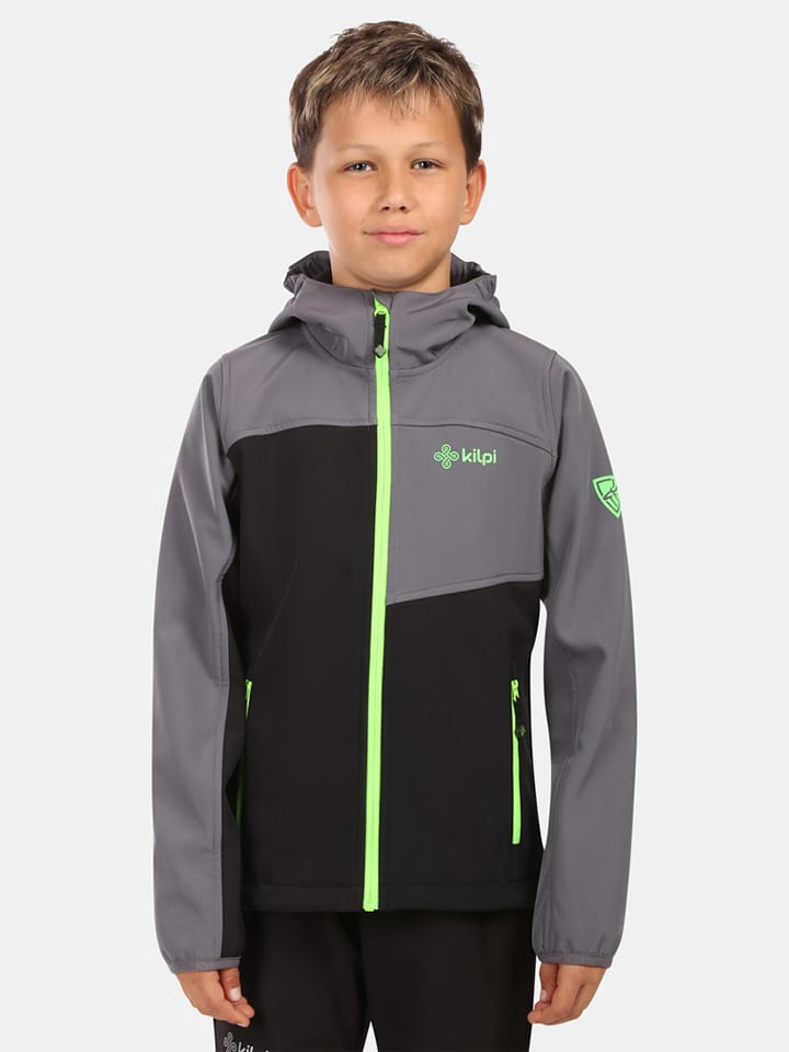 Kilpi Kurtka softshellowa "Ravio" w kolorze szaro-czarnym rozmiar: 98