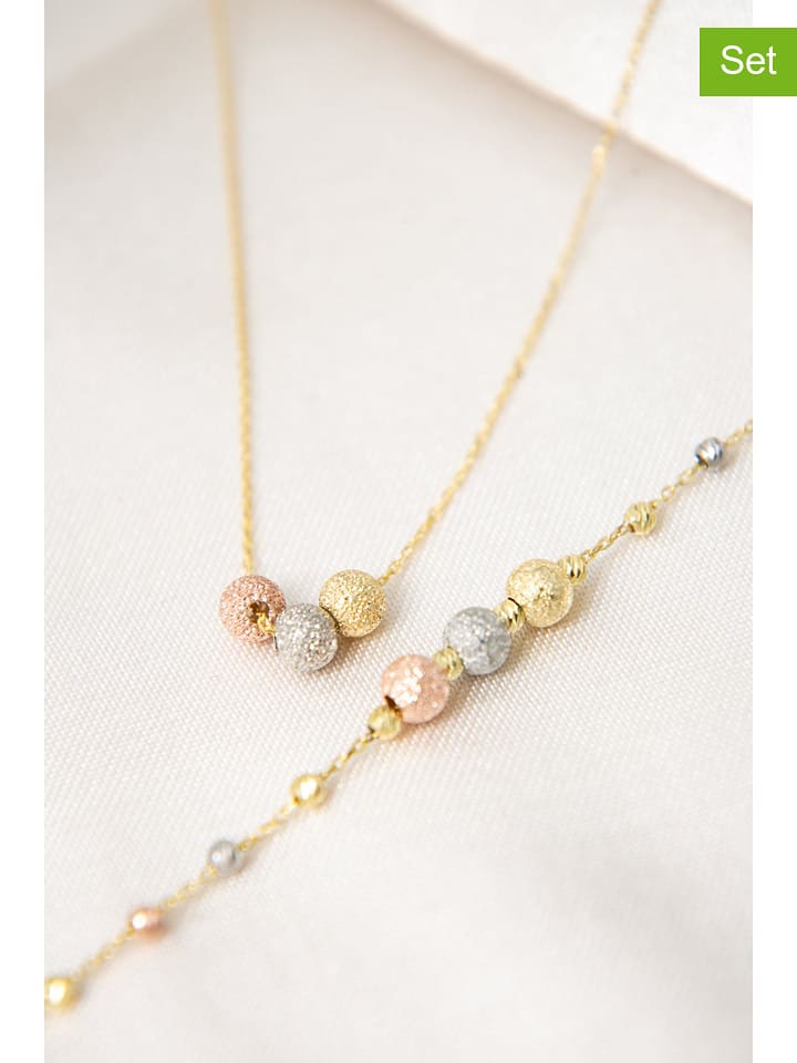 Lodie Silver 2-częściowy zestaw srebrnej biżuterii z elementami ozdobnymi rozmiar: onesize