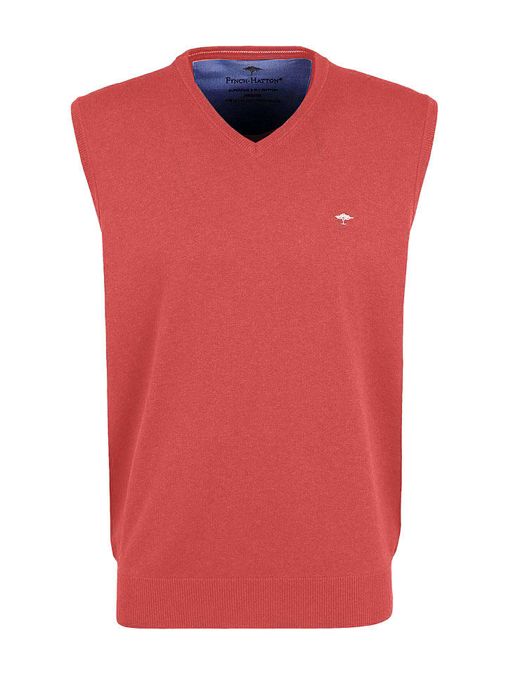 FYNCH-HATTON Bezrękawnik w kolorze czerwonym rozmiar: L