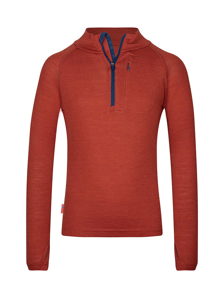 Trollkids Koszulka funkcyjna "Lofoten" w kolorze czerwonym rozmiar: 140