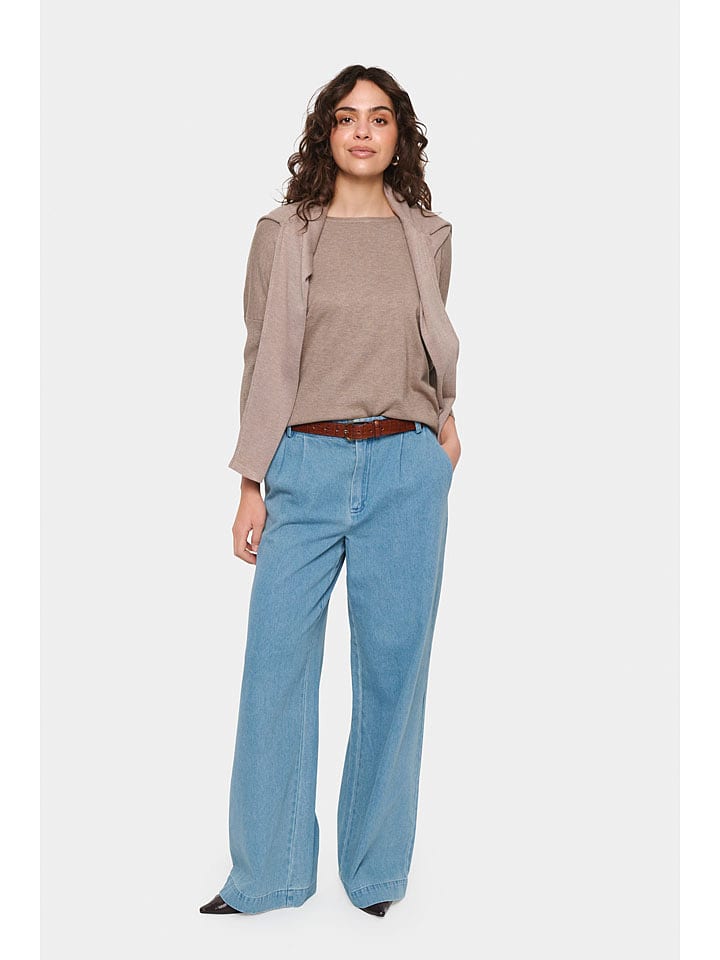 SAINT TROPEZ Sweter w kolorze beżowym rozmiar: XL