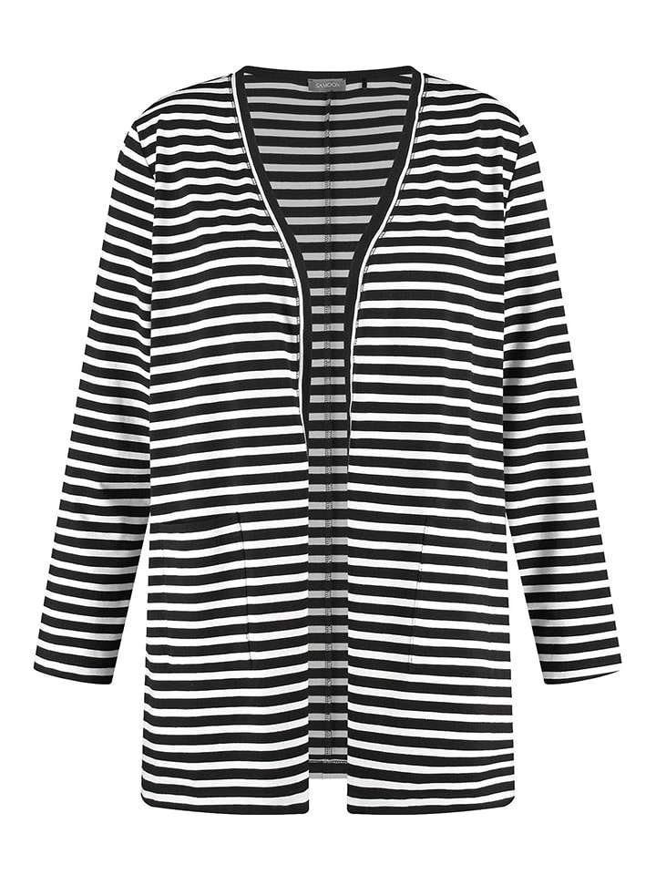 SAMOON Kardigan w kolorze czarno-białym rozmiar: 48