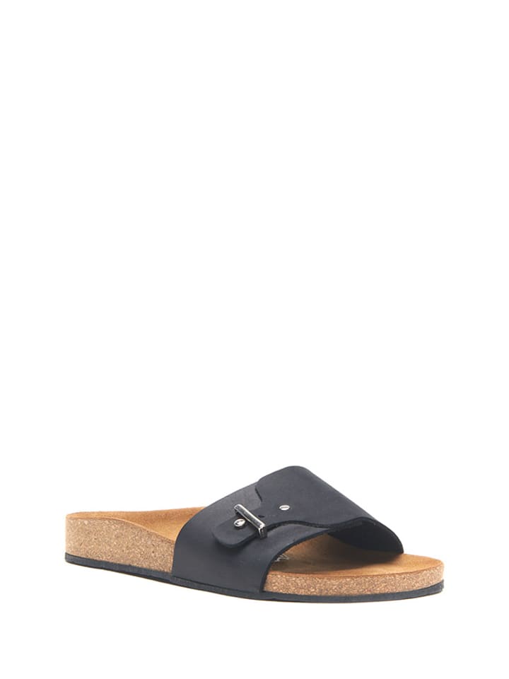 Comfortfusse Skórzane klapki w kolorze czarnym rozmiar: 36