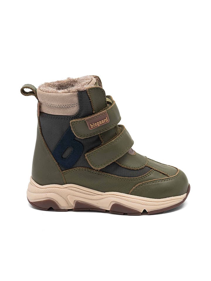 bisgaard Skórzane botki "Marius" w kolorze zielonym rozmiar: 33