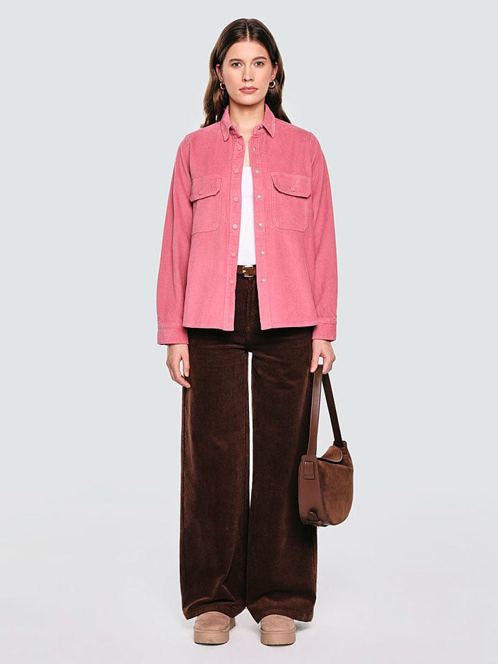 BIG STAR Koszula sztruksowa w kolorze jasnoróżowym rozmiar: XL