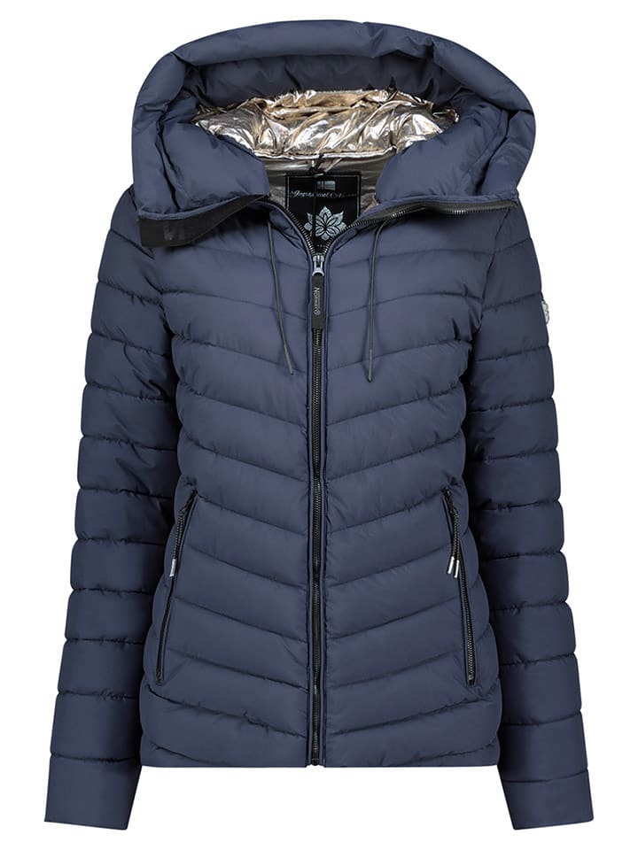 Geographical Norway Kurtka pikowana "Amandine" w kolorze granatowym rozmiar: M