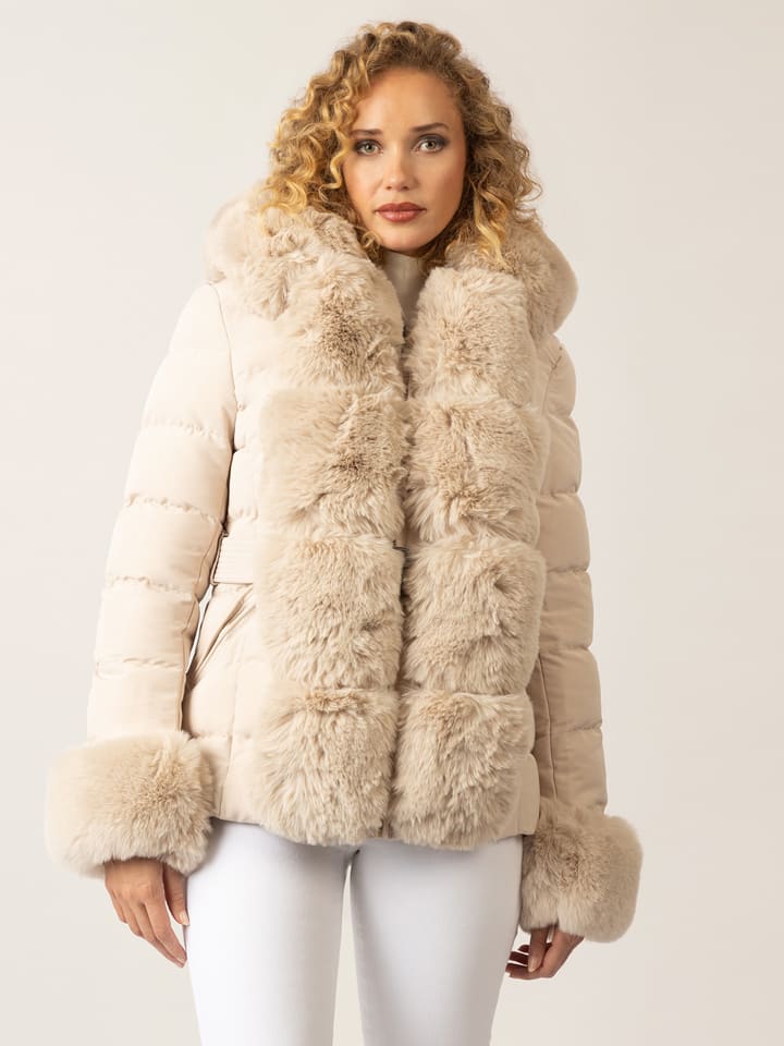 APART Kurtka zimowa w kolorze beżowym rozmiar: 36