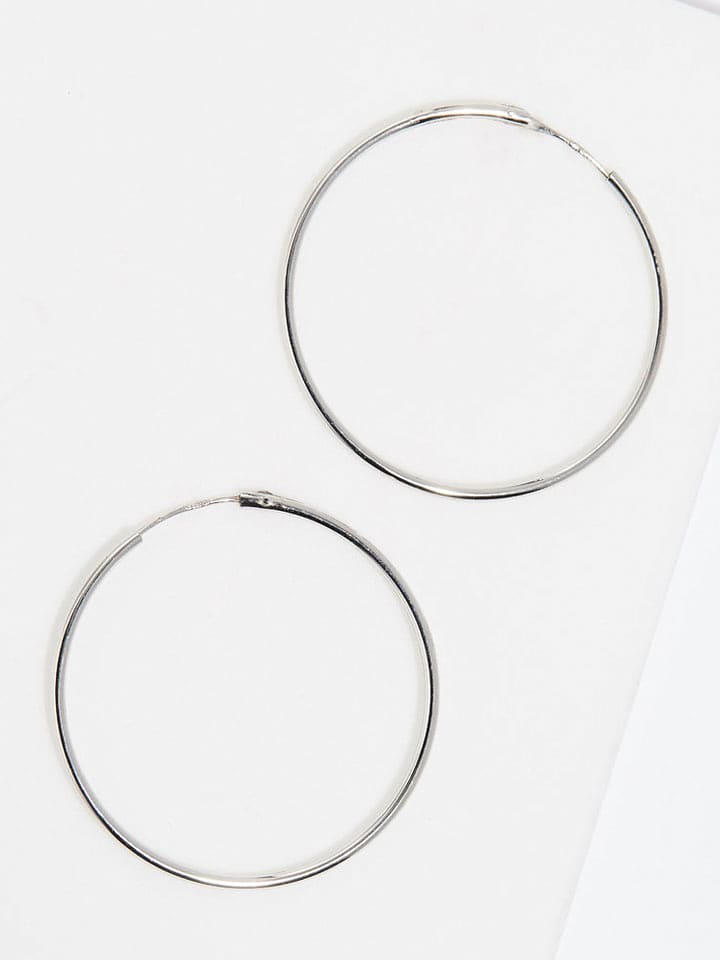 OR ÉCLAT Złote kolczyki-kreole "Créoles lisses" rozmiar: onesize